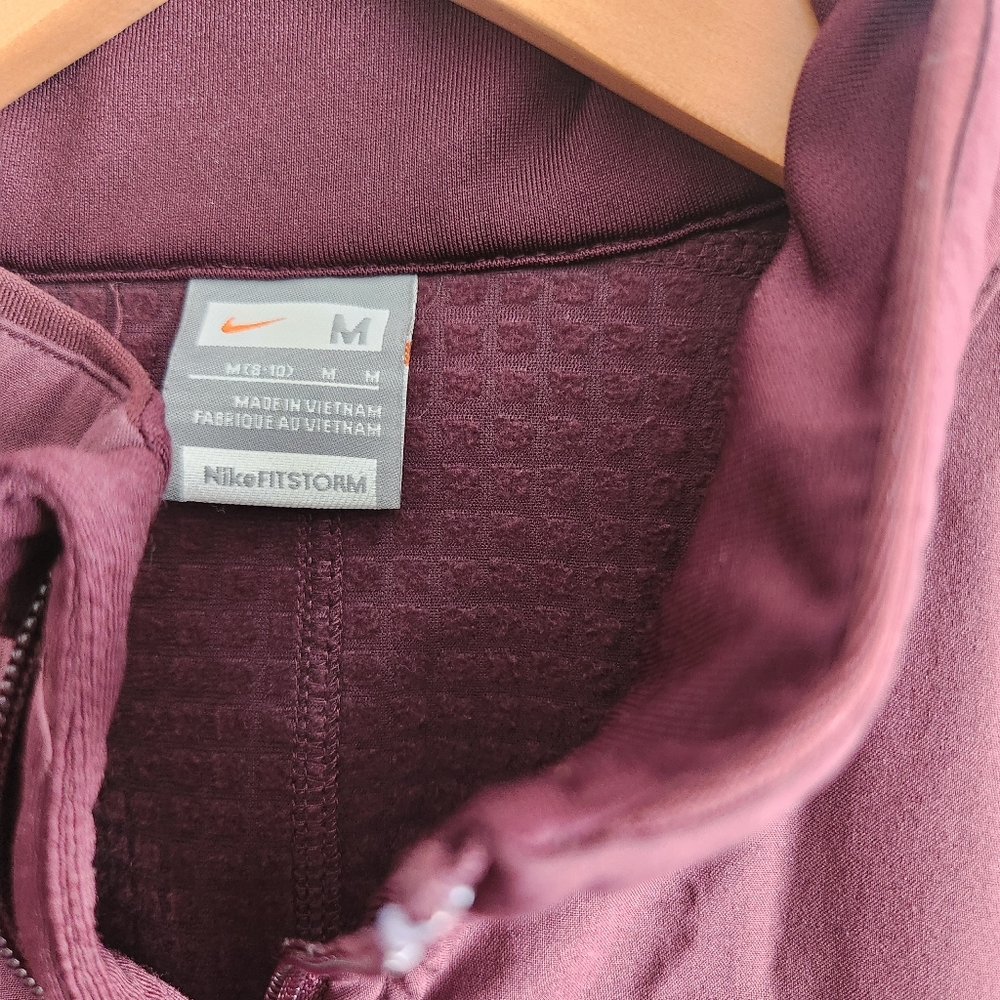 Nike Purple Utility Jacket Zip-Up Ribbed Design - Picture 4 of 7